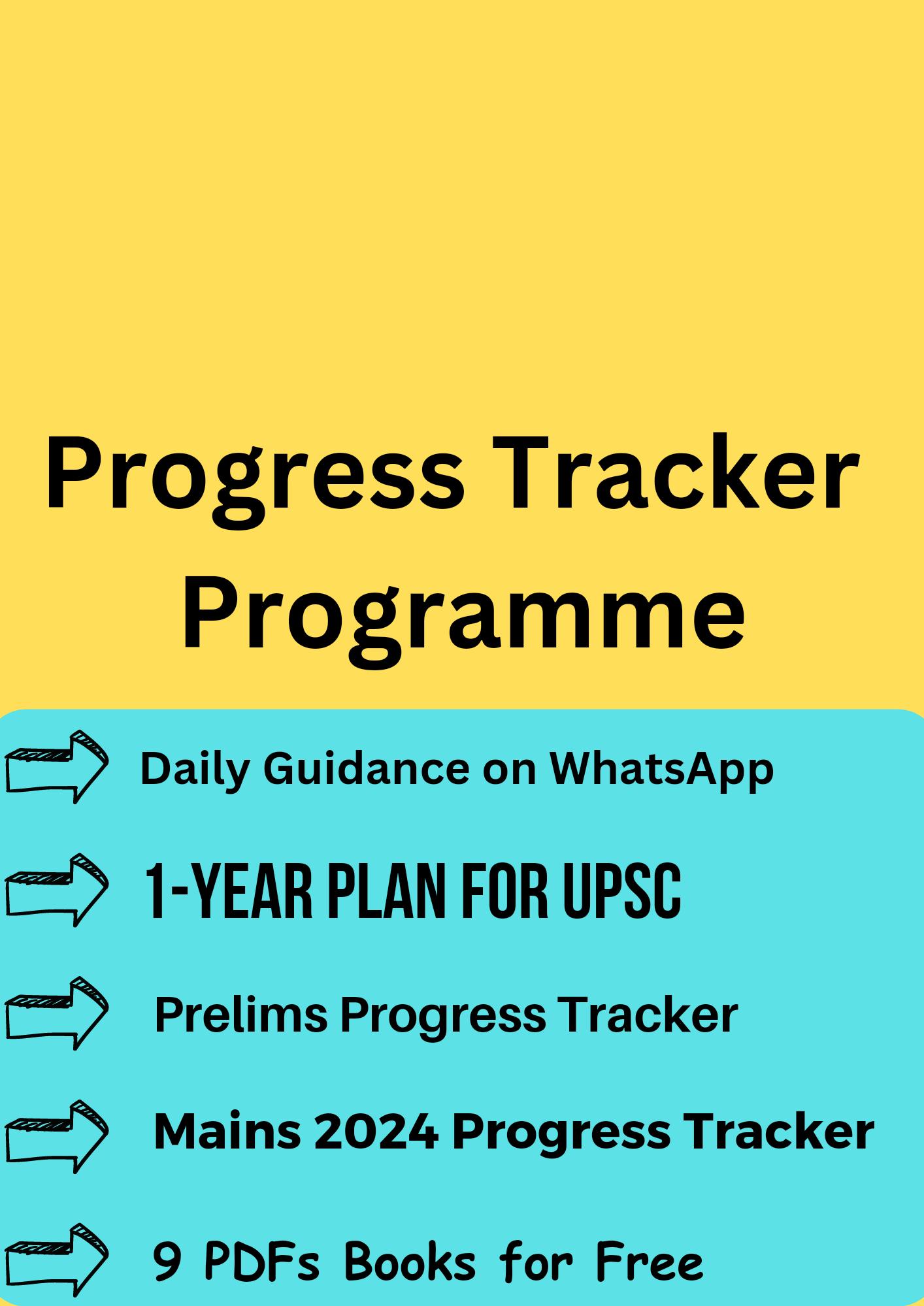 Progress Tracker Programme (PTP) for UPSC CSE 2024/25